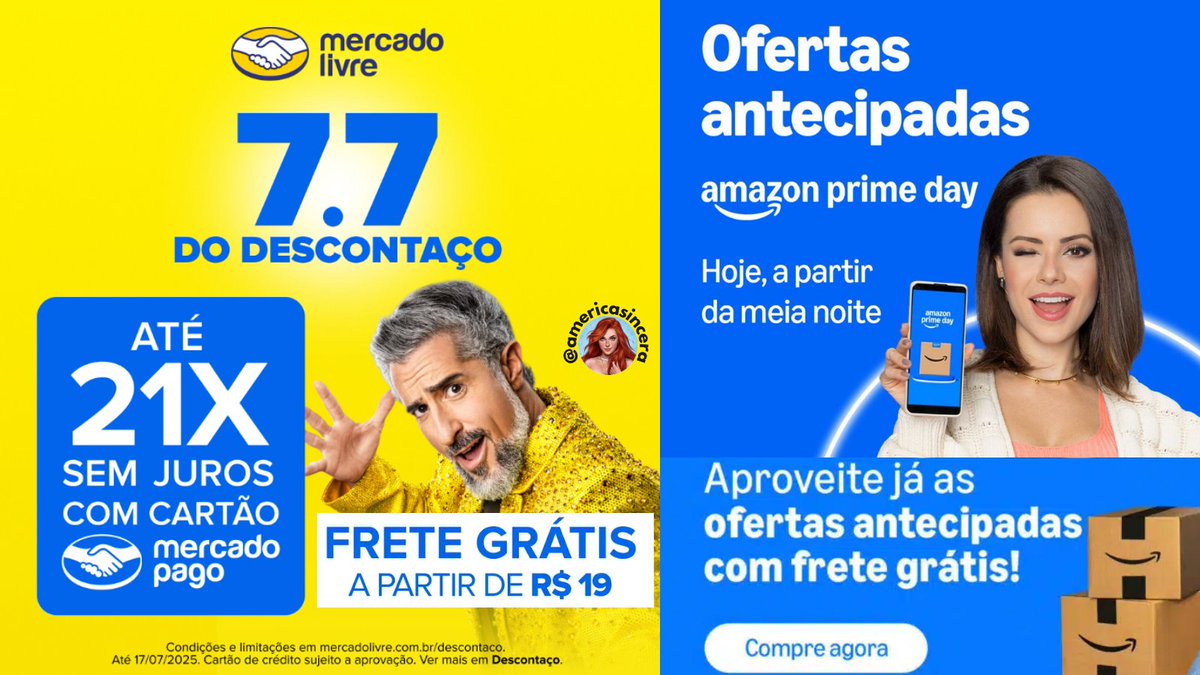 🚨 URGENTE: Esse 07/07 vai ser Épico!

As ofertas de Livros do Esquenta Prime Day Amazon começam dia 07 já à meia noite (de domingo para segunda) e teremos MUITAS promos de Livros! E nesse mesmo dia teremos o Descontaço 7.7 Mercado Livre 🤯 Então se preparem para chuva de ofertas