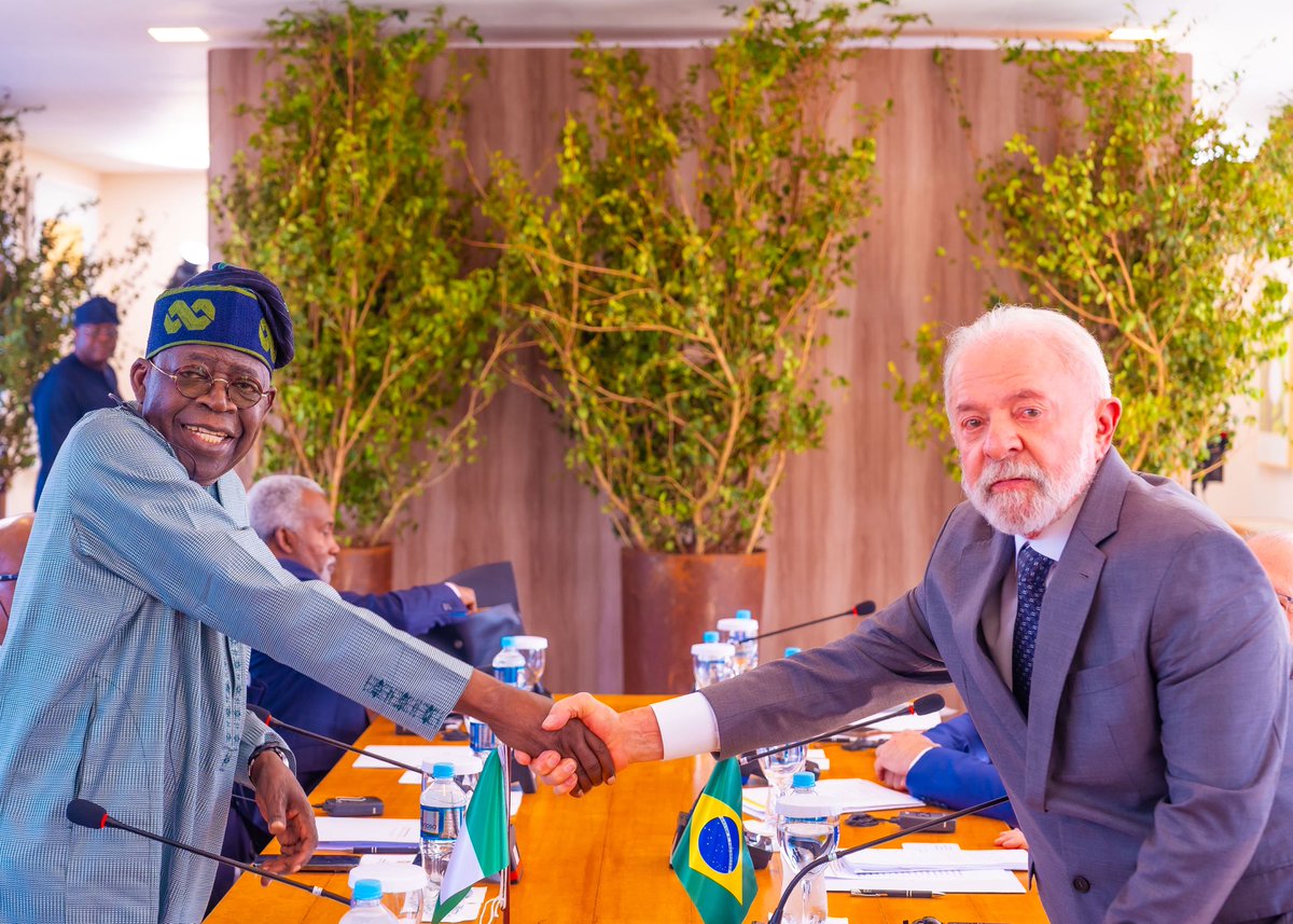 STATE HOUSE PRESS RELEASE 

WE'RE REMOVING ALL BOTTLENECKS TO IMPROVE FOOD AND AGRIC PRODUCTION IN NIGERIA, SAYS PRESIDENT TINUBU TO BRAZILIAN LEADER 

President Bola Tinubu has assured that all bottlenecks hindering the realisation of the agricultural sector's potential,