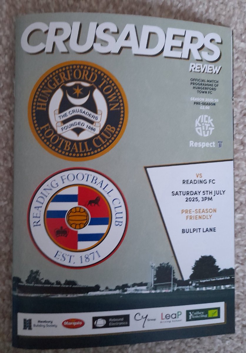 HertsRoyal's tweet image. Wondering how Hungerford Town can publish this programme at £2.50 for today’s friendly with a gate of &amp;lt;2,000 yet #readingfc use the excuse that a programme would lose money to not publish @NLprogs