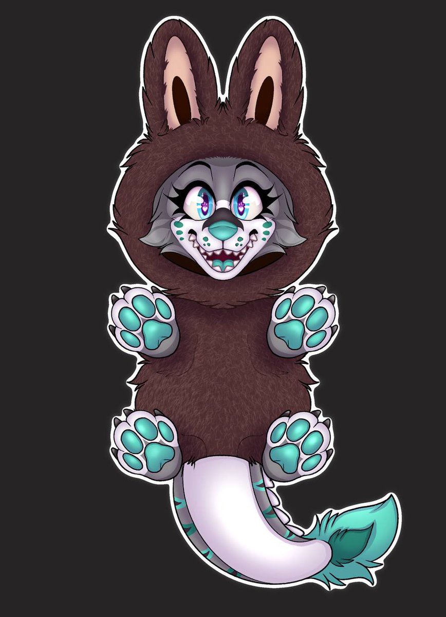 Cosplay labubu!!💕 looking to take these as a ych?! Would anyone be interested! 

Thinking £25 all in?😇