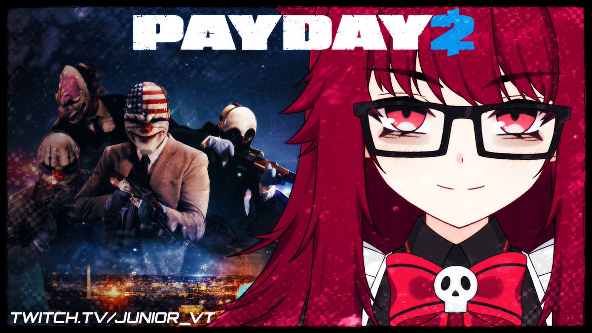 It's an evening of heisting. twitch.tv/junior_vt