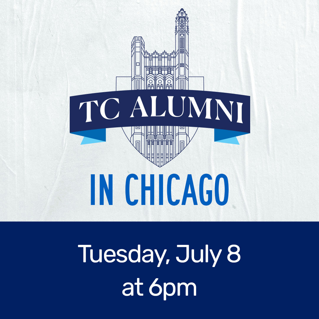 TeachersCollege's tweet image. 7/8: Join #TCAlumni for an evening of fun and connection in Chicago. Meet the TC Alumni Relations staff and reunite with former classmates and colleagues while enjoying food and an open bar. Register ➡️ brnw.ch/21wTVpD