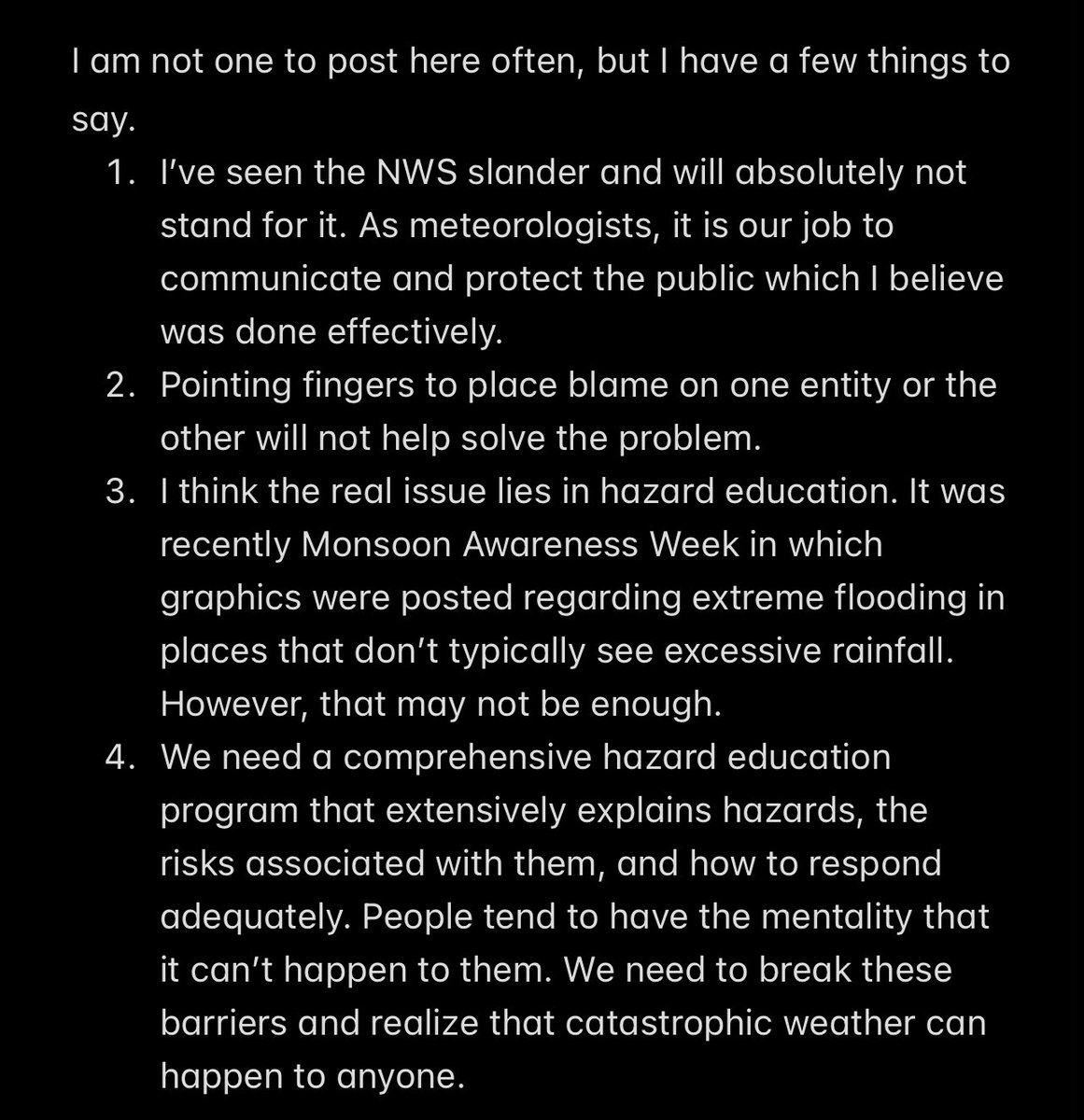 ashleyrussellwx's tweet photo. feeling like I need to say something about recent events https://t.co/t71ixlG8oT