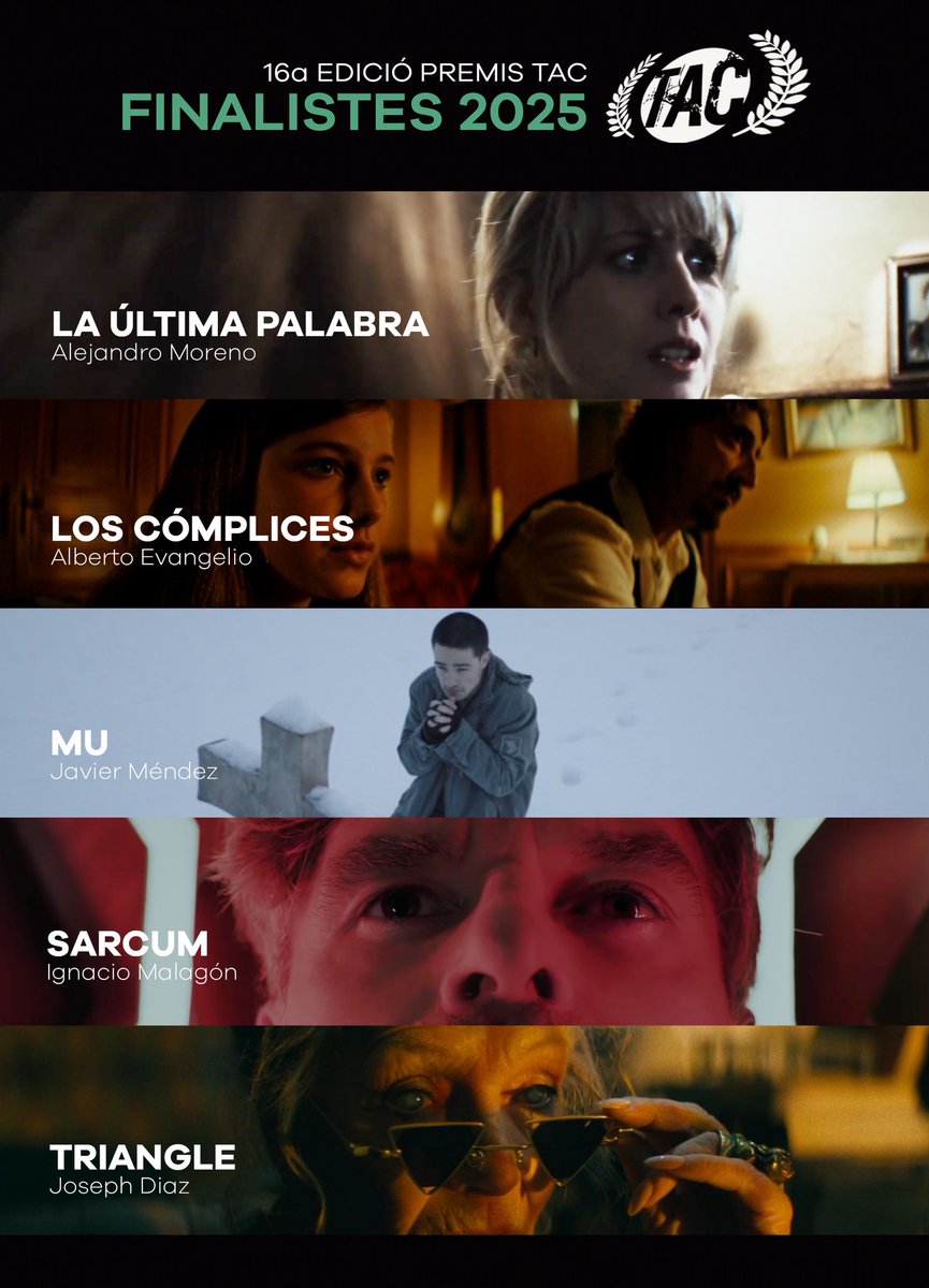 Atenció perquè ja tenim els cinc curtmetratges finalistes als Premis TAC. Els premiats els coneixerem al <a href="/Cardoterror/">Cardoterror XXI - 28 oct / 1 nov 2026</a> l’1 de novembre!! 
Enhorabona als directors!!!!