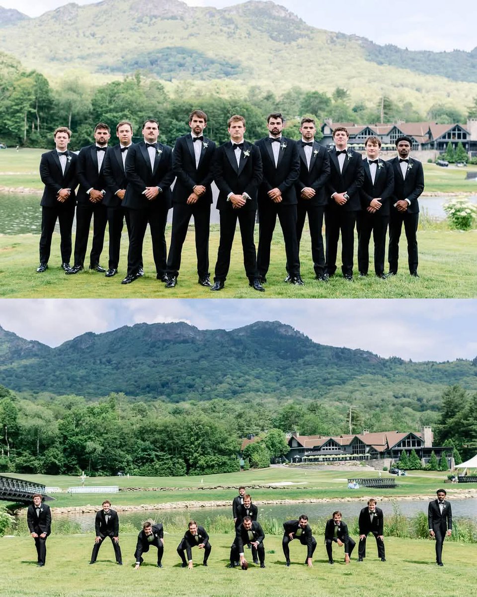 Los padrinos de Drake Maye en su boda 🏈😮‍💨😅

📸: Drake Maye IG 

#NFLMX | #NFL