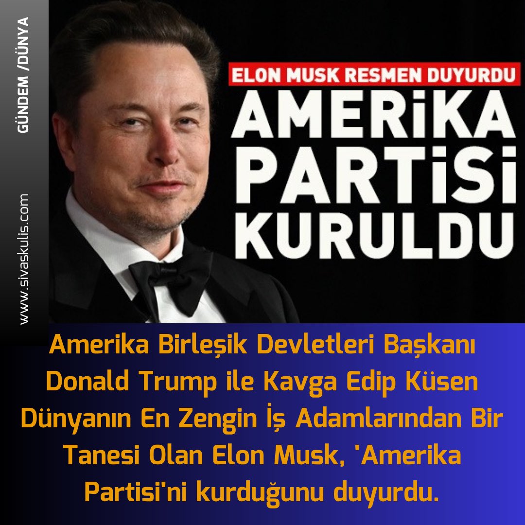 #sondakika 

#siyaset #parti #amerika #usa #elonmusk #donaldtrump #parti #amerikapartisi #başkan #dünya #polemik @realdonaldtrump