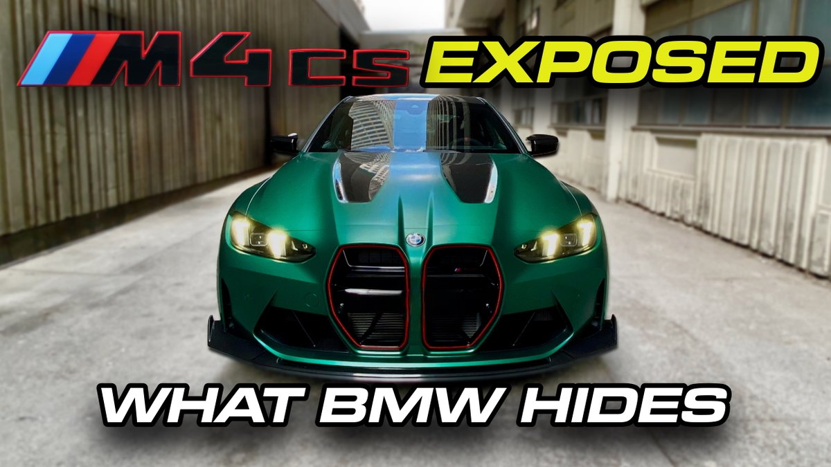 brianmakse's tweet image. REVEALED: What BMW doesn&apos;t tell you about the M4 CS

543hp, $123,500, and engineering capabilities BMW had all along but chose not to give you until now. The CS exposes their tiered strategy, but is it brilliant business?

Full review ➡️ youtu.be/shAX1K9xQ9U

#BMWM4CS #M4CS