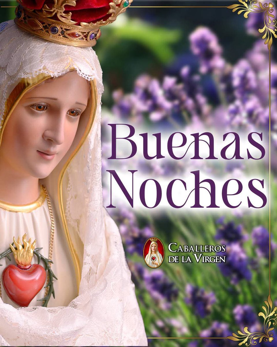 Buenas noches. 

Que el cielo te cobije, que María te cubra con su manto de ternura y que el descanso repare tus fuerzas para seguir caminando en fe y esperanza.