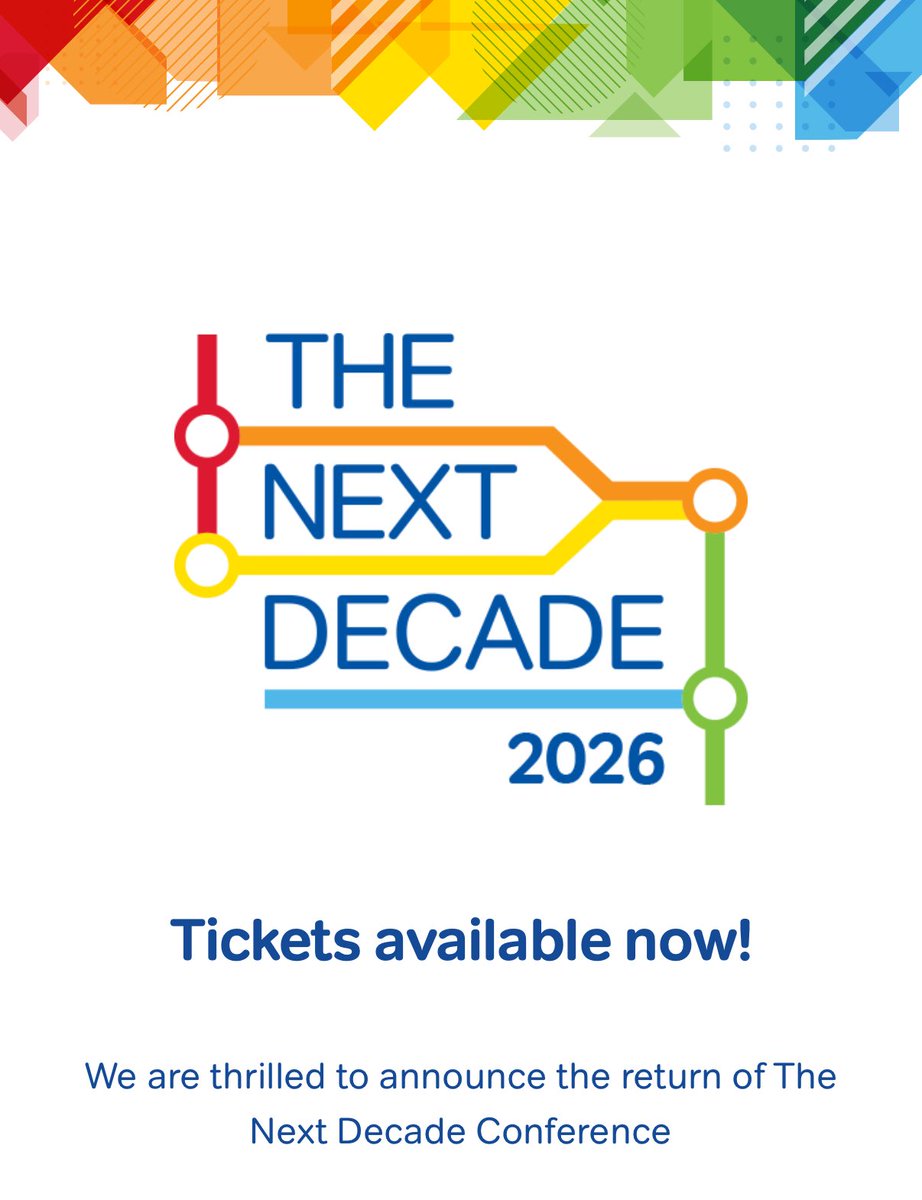 🎟️ Early Bird Tickets Available Now! The #NextDecadeConference returns on 24th April 2026, Royal Armouries, Leeds. 

5 Stages, 30+ Guest Speakers, 1300 Delegates 

thenextdecade.co.uk/2026-conferenc…