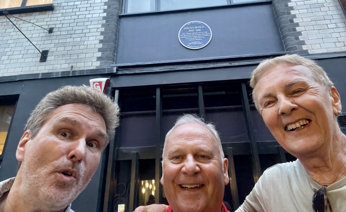 A Brilliant catch-up with my colleagues from The Marquee Studios in Soho last week - Steve Holroyd &amp; Simon Hanhart. We spent many hours running around Soho in our training days and many hours in the Studios working on Elton John mixing sessions - Toyah Wilcox &amp; Marillion.