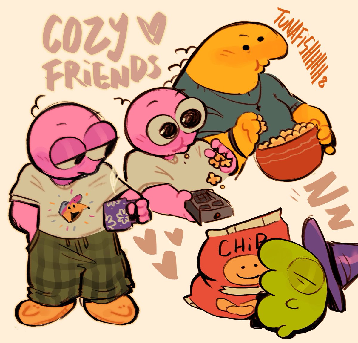 Movie night type vibe #smilingfriends