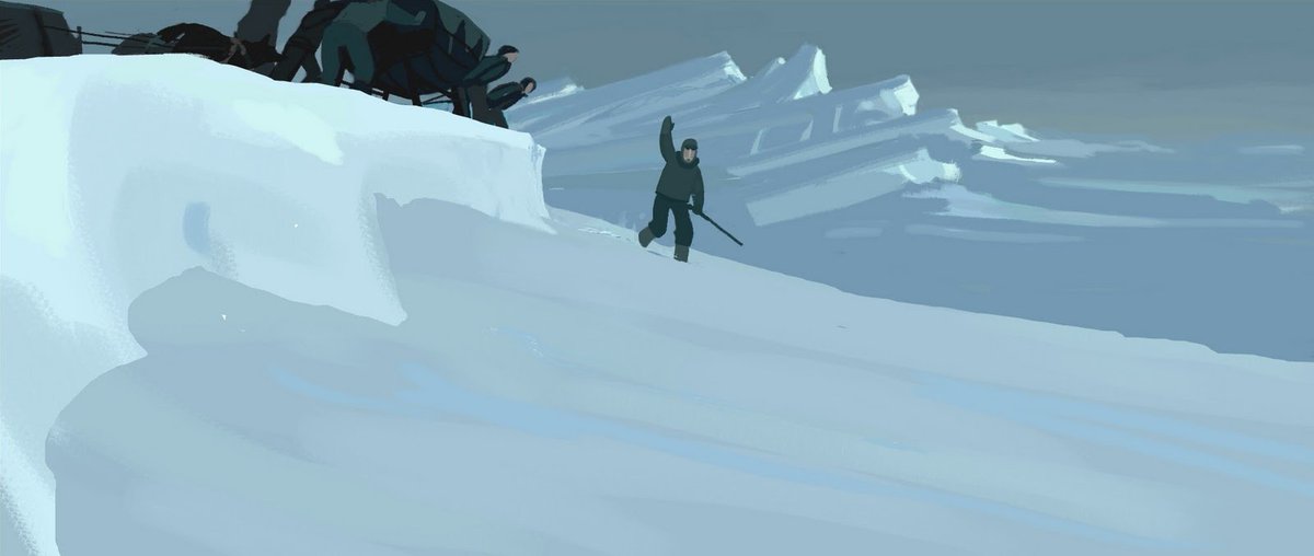 ani_obsessive's tweet image. Concept art for Long Way North (2015), dir. Rémi Chayé, Sacrebleu Productions