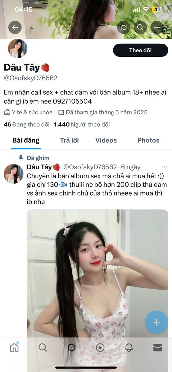 Con này là con đĩ lừa đảo nha mn đừng nghe nó dm con chó cái này