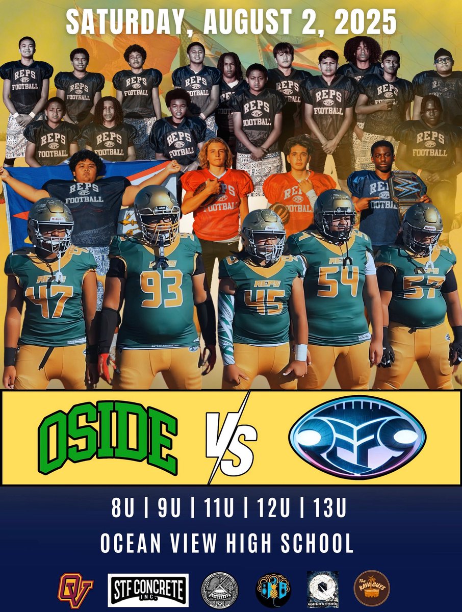 Tualaulelei-Malele (@coach_t_malele) on Twitter photo The family will be at Ocean View High School on August 2nd to kick off the 2025 youth football season. Coach Shoop and the city of Oside will be in the building for a battle vs our <a href="/REPS_Athletes/">Relentless Effort Paves Success (REPS)</a> Some of the best athletes out of San Diego and Los Angeles will be on the field 8/2! The family will be at Ocean View High School on August 2nd to kick off the 2025 youth football season. Coach Shoop and the city of Oside will be in the building for a battle vs our <a href="/REPS_Athletes/">Relentless Effort Paves Success (REPS)</a> Some of the best athletes out of San Diego and Los Angeles will be on the field 8/2!