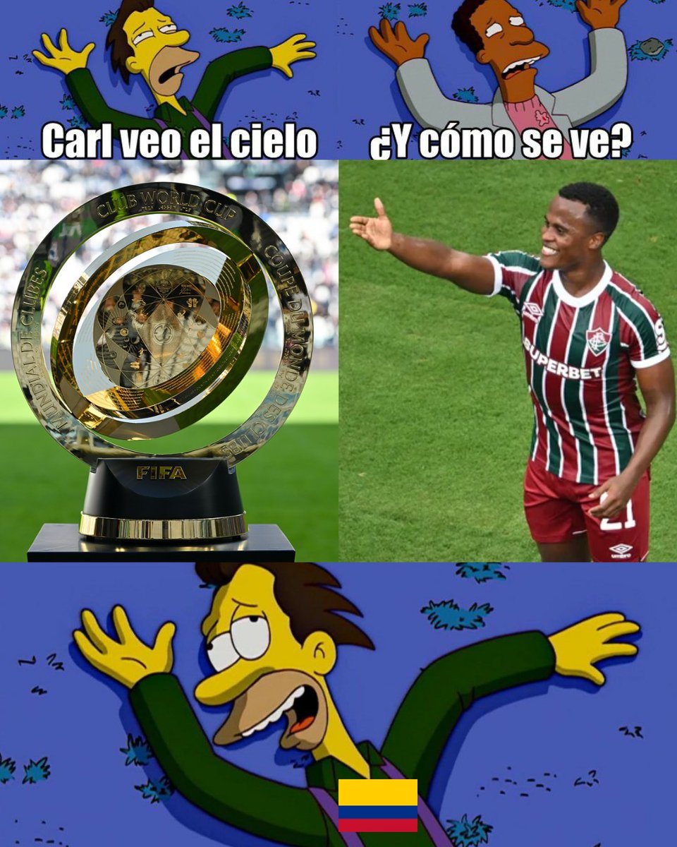 ¿CÓMO NO ILUSIONARNOS? 🇨🇴🔥

Si lo de #JhonArias es una locura total… Estamos viendo a un colombiano en un nivel gigante, dejando la piel en cada jugada.

¿Crees que el Flu, con Jhon como figura, logre salir campeón del #MundialdeClubes?

#Apuéstaleatupasión