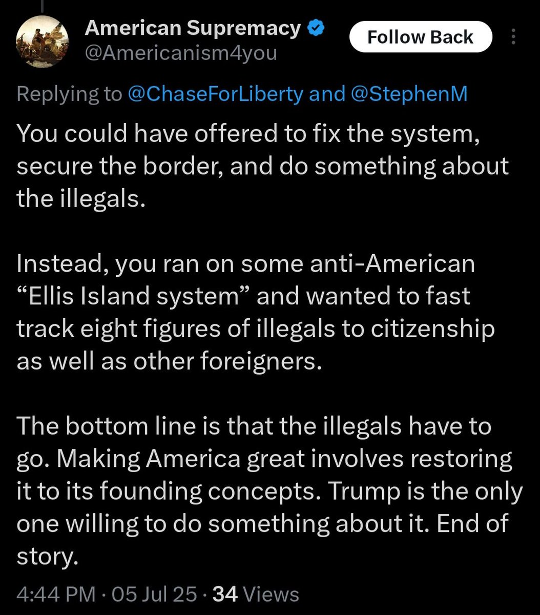 Newflash

Ellis Island was the American Way and should be again.

Immigrants helped build this country and make it the economic engine of the world.

Deporting grandmothers doesn't make America great.

How does Trump's boot leather taste?