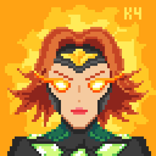 KHY_DEV's tweet photo. jean grey pixelart #pixelart #MarvelRivals #MarvelRivalsfanart https://t.co/j0rrRzyFRH