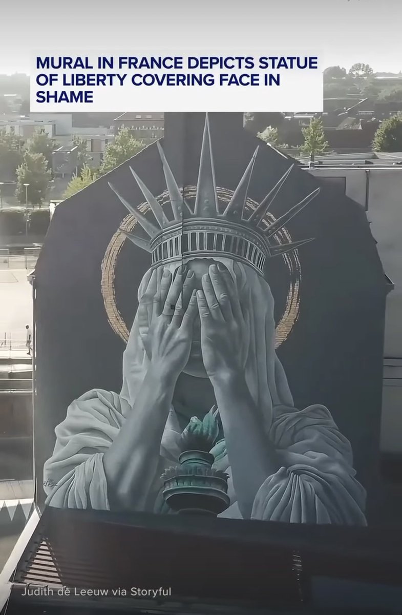 Laurel Grasset (@grassetlau57619) on Twitter photo Great mural depicting the destruction of all that Lady Liberty stood for by the current criminality in the WH! <a href="/NoLieWithBTC/">No Lie with Brian Tyler Cohen</a> Great mural depicting the destruction of all that Lady Liberty stood for by the current criminality in the WH! <a href="/NoLieWithBTC/">No Lie with Brian Tyler Cohen</a>