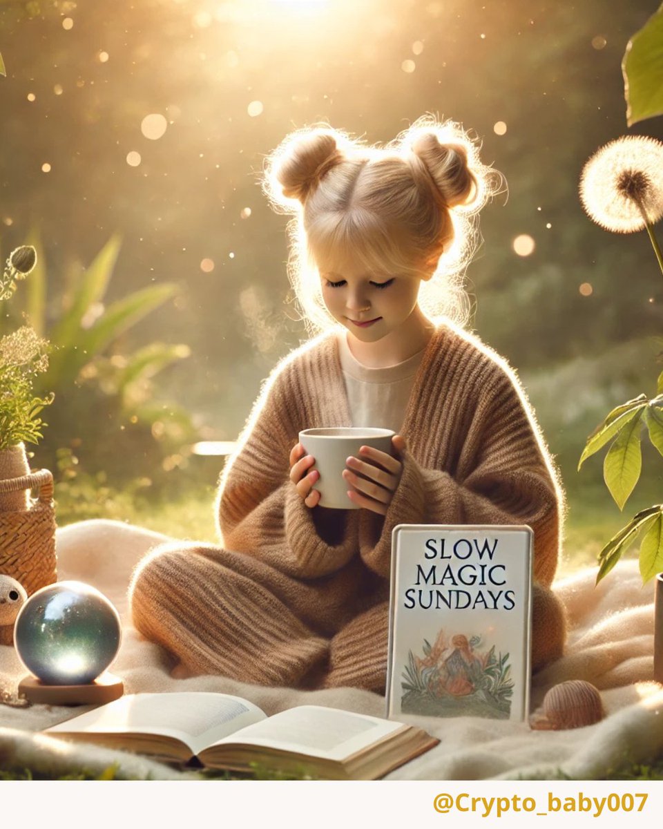 🌞 Wishing everyone a magical Sunday Morning 💫
“Slow Magic”

No need to rush the real magic.
It finds you —
when you're soft, still, and sipping. ☕🌿

#CryptoBaby
#gm
#SundayEnergy
#DigitalStillness