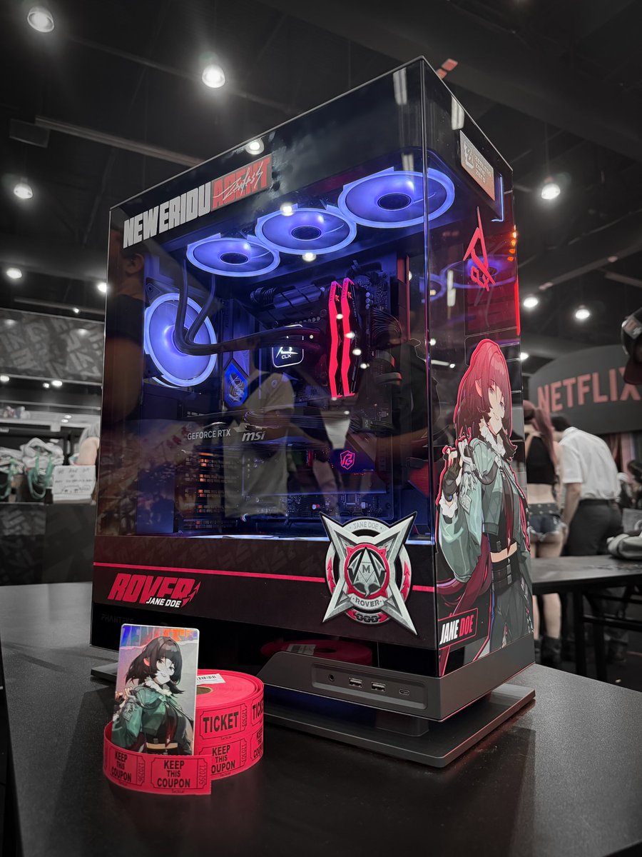CLXGaming's tweet image. 🚨‼️ If you pulled a @ZZZ_EN Jane Doe card with us this weekend at the @MDOTRAGE booth during this #AX2025 don’t forget to come back to the booth at 7pm today for the GIVEAWAY ‼️🚨
Will you be bringing home this 1 of 1 Jane Doe themed CLX @IntelGaming powered gaming PC ?…