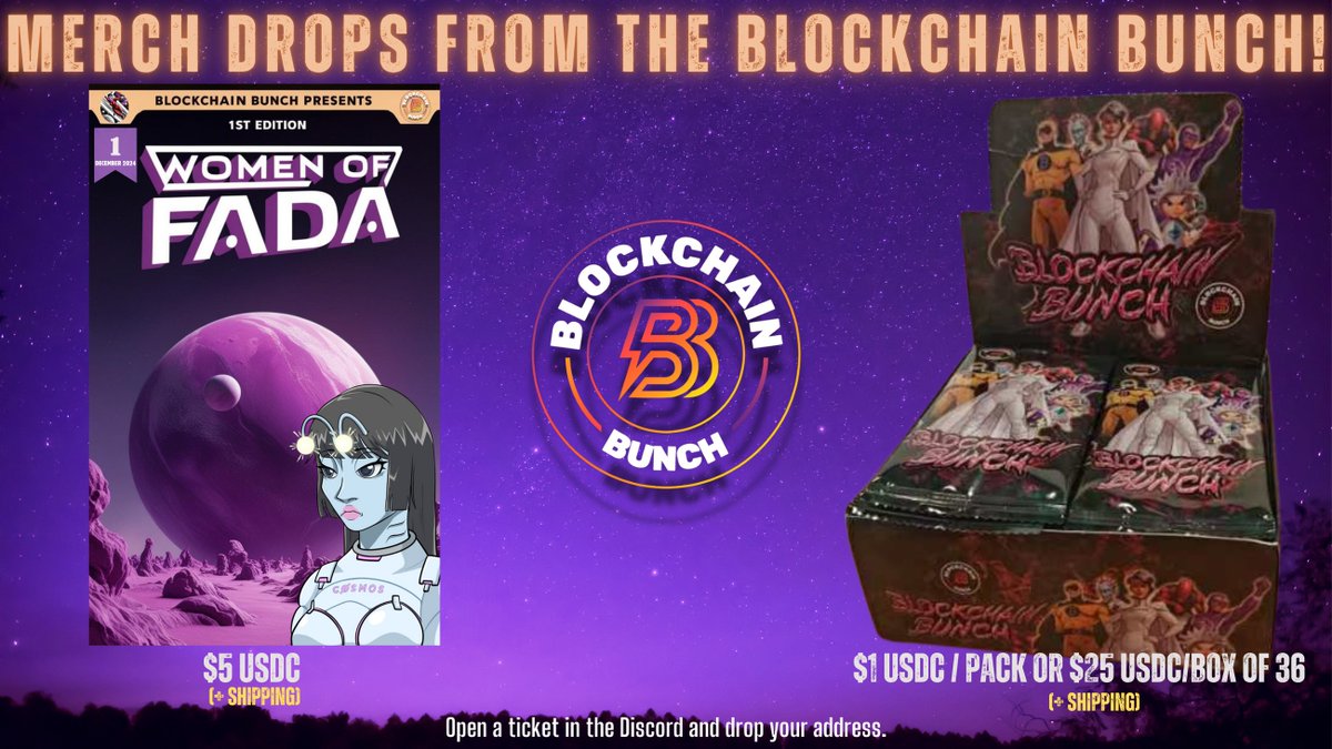 We would like to thank all our #Web3 fam for supporting us. The #BCB trading cards and the #FADALabs comic are flying off the shelves.
 
Purchase here--) dy0kdn-sn.myshopify.com