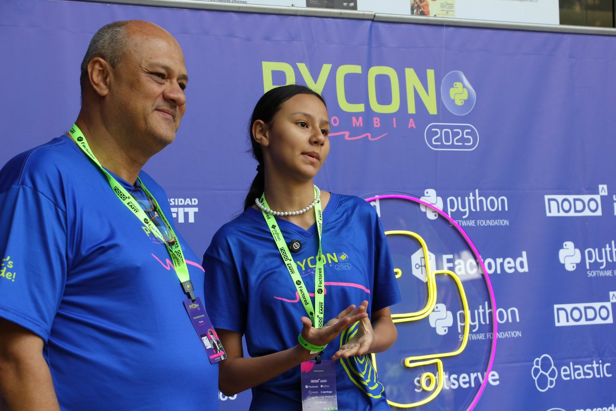 pyconcolombia's tweet image. Welcome to Day 2 of PyCon Colombia 🐍📚
We’ve started the day with sessions that are sparking thoughtful conversations and shared learning.
Thank you for continuing to build a space where technology and community go hand in hand.
#PyCon #PyConColombia #PythonCommunity