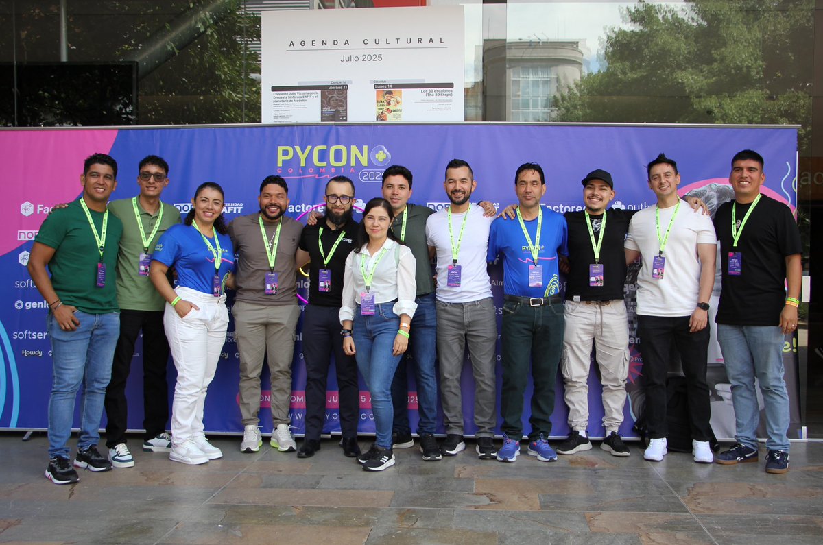 pyconcolombia's tweet image. Welcome to Day 2 of PyCon Colombia 🐍📚
We’ve started the day with sessions that are sparking thoughtful conversations and shared learning.
Thank you for continuing to build a space where technology and community go hand in hand.
#PyCon #PyConColombia #PythonCommunity