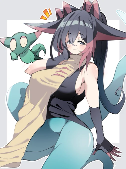 擬人化ドラパルト(夏仕様)