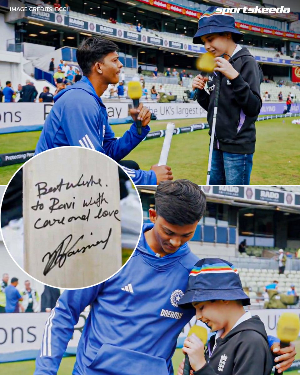 A special moment for 12-year-old Ravi — his wish to meet Yashasvi Jaiswal has finally come true! 🙌🏼✨

#YashasviJaiswal #Tests #ENGvIND #Sportskeeda