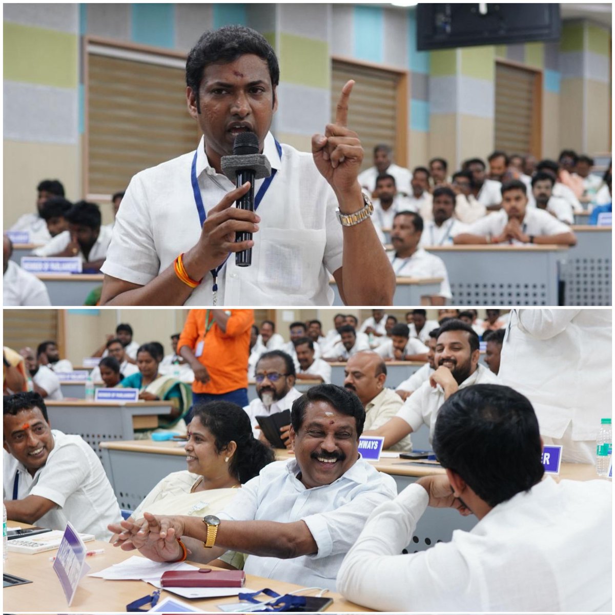 50 ஆண்டுகளுக்கு முன்பு, 1975 ஆம் ஆண்டு ஜூன் 25 ஆம் நாள், அன்றைய பிரதமர் இந்திரா காந்தியால் பாரதம் முழுவதும் அவசர நிலை பிரகடனப்படுத்தப்பட்டது. அந்த இருண்ட காலத்தை நினைவுகூரும் விதமாக சென்னை எஸ்ஆர்எம் பல்கலைக்கழகத்தில் <a href="/BJYMinTN/">TNBJP Youth Wing</a> சார்பில் மாதிரி பாராளுமன்றக் கூட்டம் நடைபெற்றது.