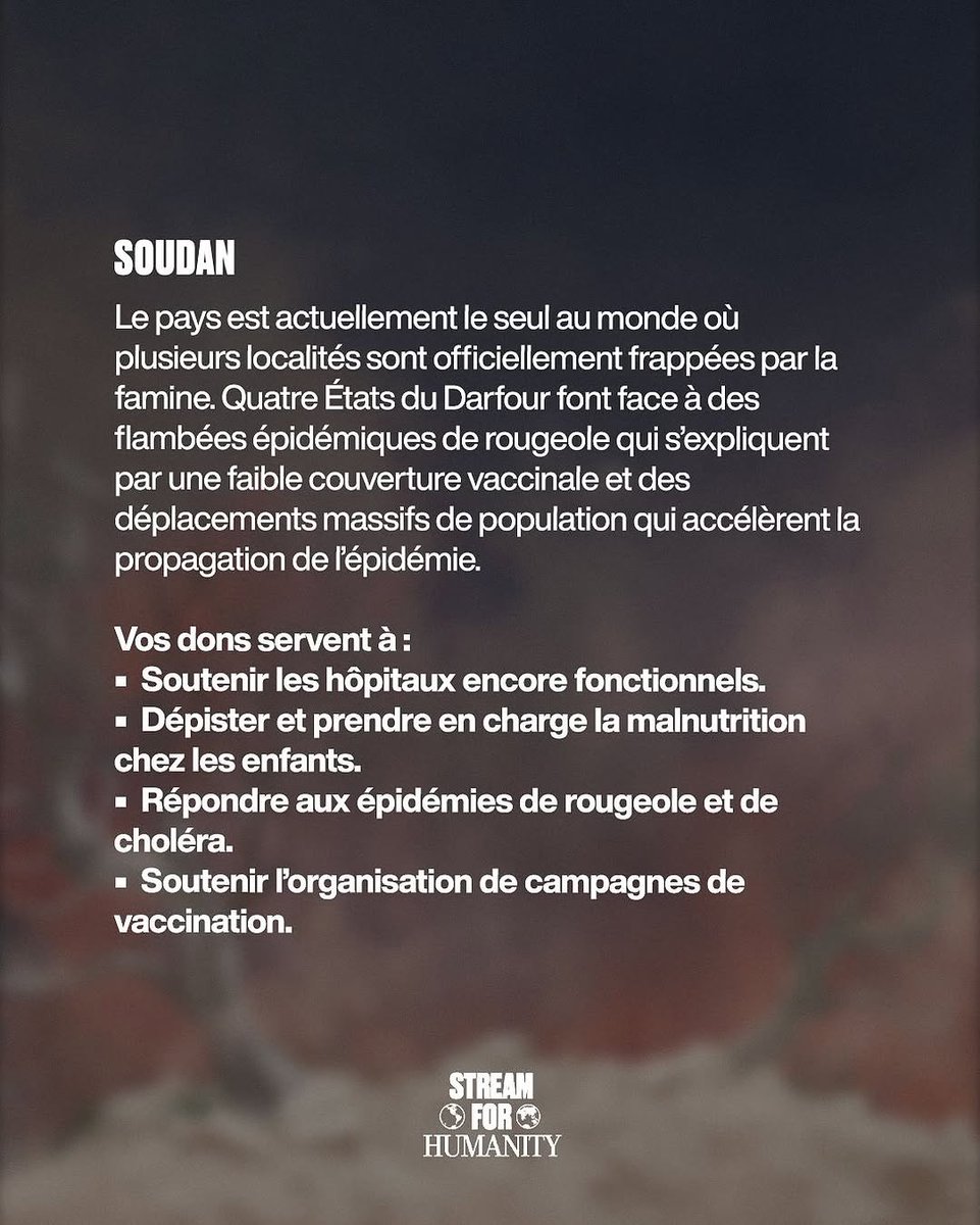 StreamHumanity's tweet image. 👉 À quoi servent vos donations en ce moment ?

📍Le point sur la situation des différents pays sur la période de mai à juin !

#StreamForHumanity 🩷