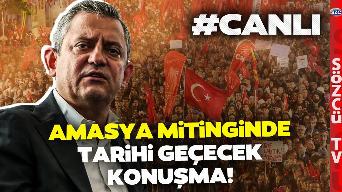 SÖZCÜ Televizyonu (@szctelevizyonu) on Twitter photo #CANLI Özgür Özel Tarihe Geçecek Amasya Mitinginde Konuşuyor! Mahşeri Kalabalık! CHP'den Hodri Meydan <a href="/gulsahince/">Gülşah İnce</a>
youtube.com/live/6OiFypyME… #CANLI Özgür Özel Tarihe Geçecek Amasya Mitinginde Konuşuyor! Mahşeri Kalabalık! CHP'den Hodri Meydan <a href="/gulsahince/">Gülşah İnce</a>
youtube.com/live/6OiFypyME…