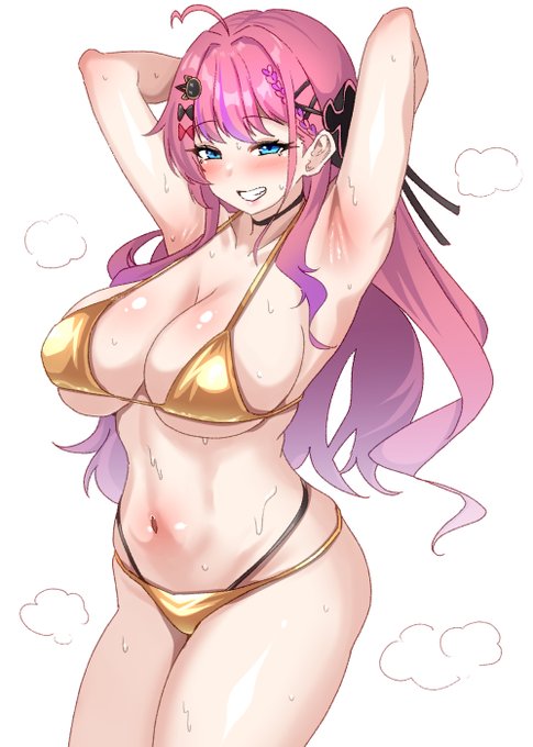 ビキニの日だったのを忘れてたので勢いで描いたkrmtmrtさんです 