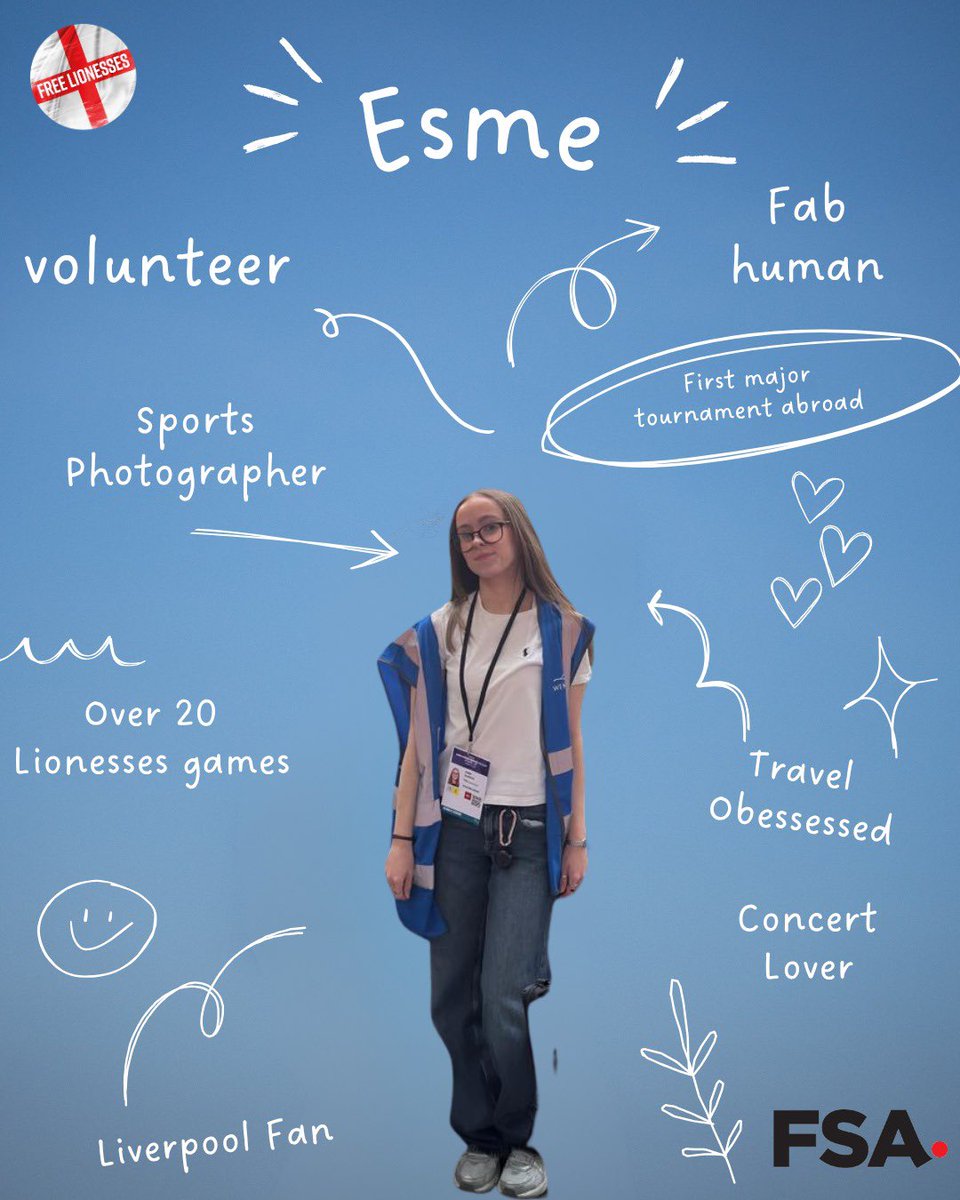 Introducing our team for Euro 25, they are on the ground in Switzerland supporting fans.

Our volunteers - 

Hina from Supporther Collective
Rach from <a href="/TheGangENG/">The Gang 🏴󠁧󠁢󠁥󠁮󠁧󠁿</a> 
Esme from Pictures By Esme

From the FSA
Debs from <a href="/WeAreTheFSA/">The FSA</a> 

#lionesses #womensfootball #woso
#england
