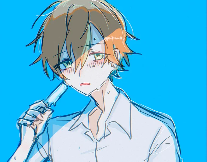 #prsk_FA らくがき彰人 暑いね