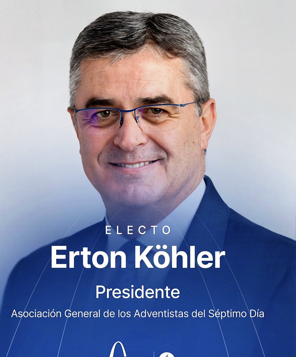conquistadorja's tweet photo. 🌍 Erton Carlos Köhler
Nuevo Presidente Mundial de la Iglesia Adventista del Séptimo Día (desde el 4 de julio de 2025).
📍 Nació en 1969, en Brasil. Es el primer suramericano en ocupar este cargo.

#IglesiaAdventista #Fe #Unidad #Misión #ErtonKöhler #Adventista https://t.co/VjFv1nBWmS