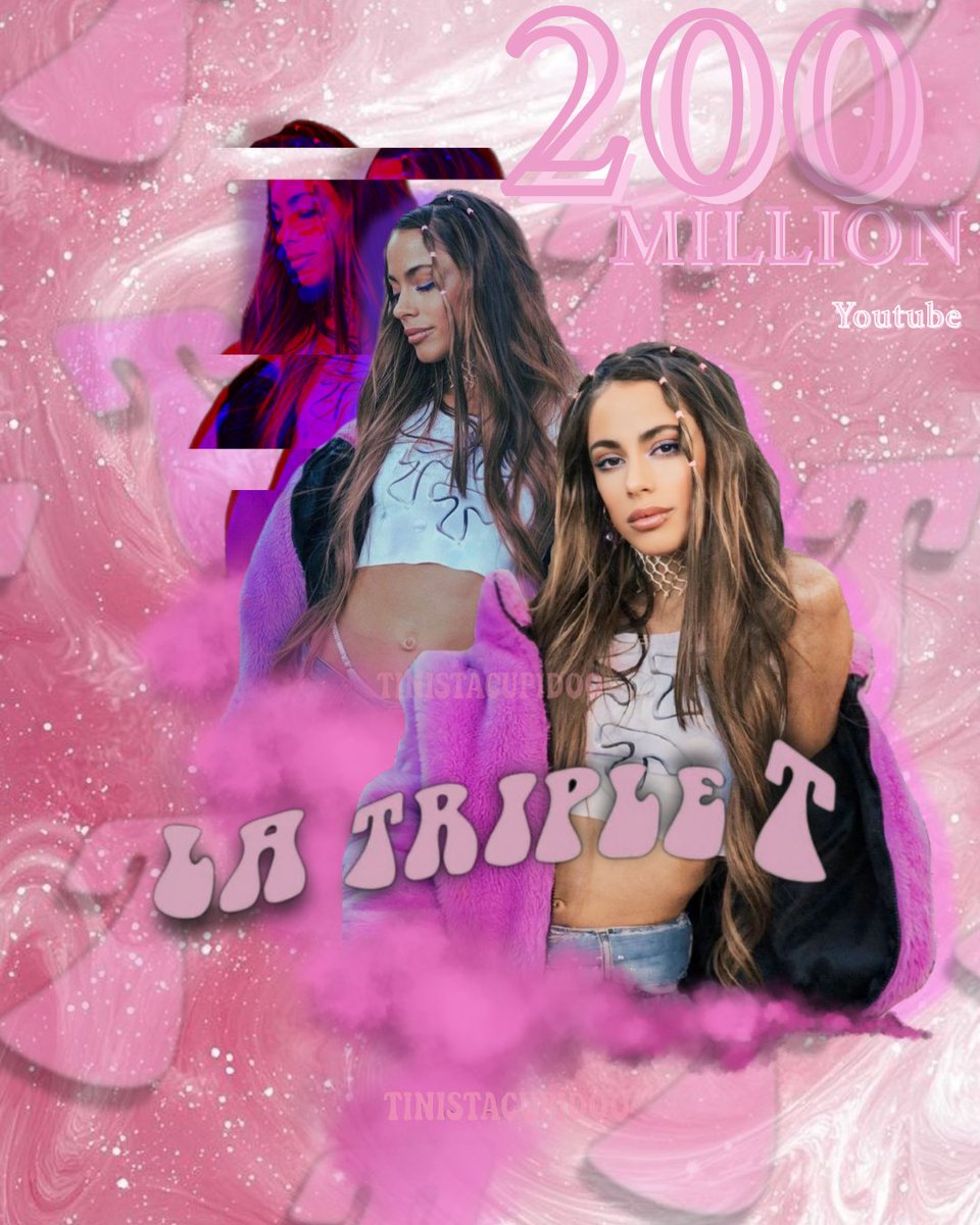 La Triple T reached 200 million streams on YouTube. #tini #latriplet