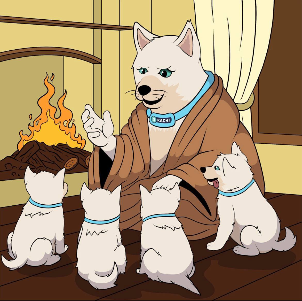 Kachi_onkas's tweet image. $KACHI in 2040

As the pups sat quietly.
The old Shiba stared into the flames and said:
“That bears roar shook the forest… but my bark silenced it forever.” $KACHI will always live on. #legendinthemaking

#Kaspa $Kas #KRC20