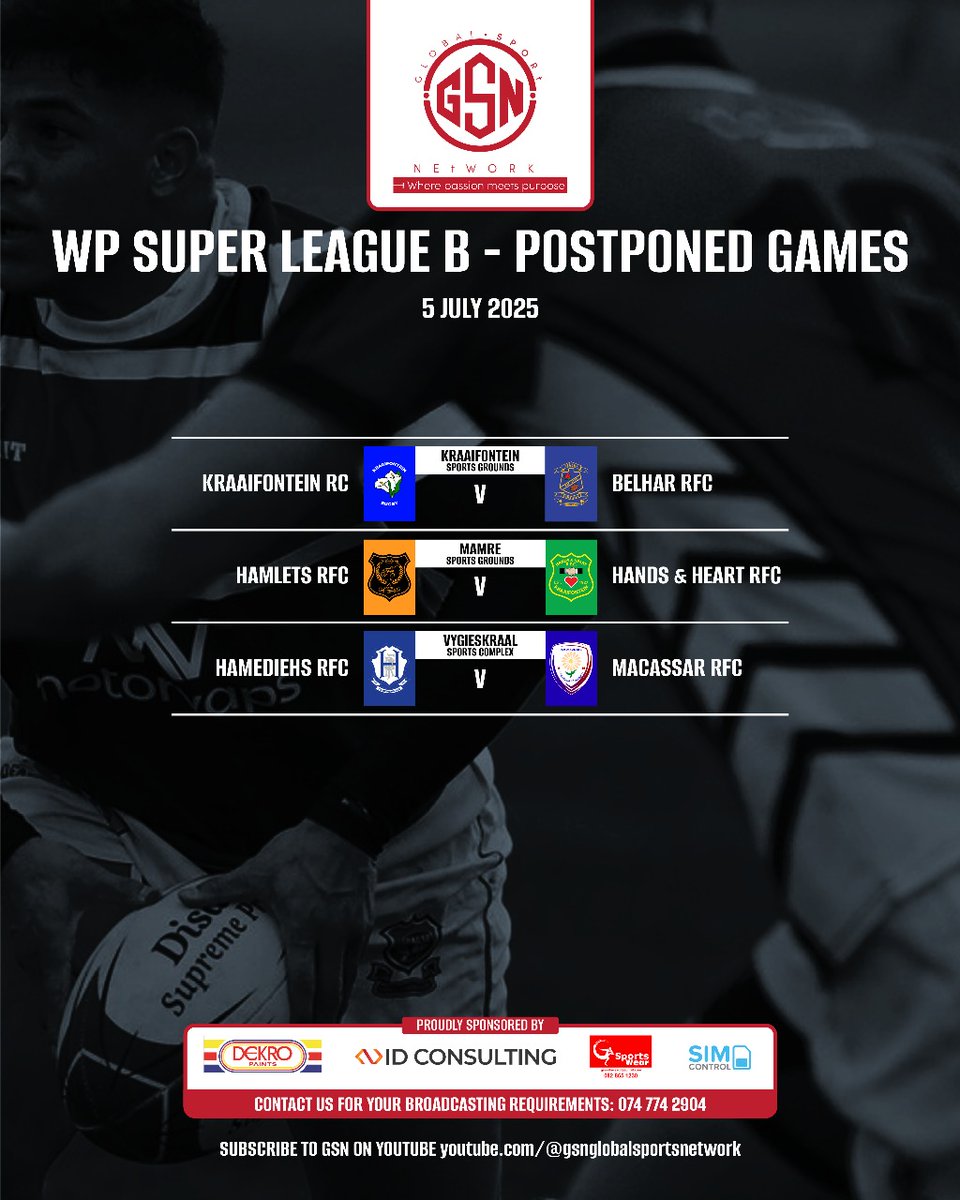 GSNGlobalsports's tweet photo. WP Club rugby results and postponed games.
#Wprugby #clubrugby https://t.co/fgOEYIsO8T