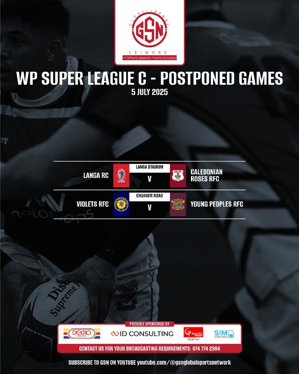 GSNGlobalsports's tweet photo. WP Club rugby results and postponed games.
#Wprugby #clubrugby https://t.co/fgOEYIsO8T