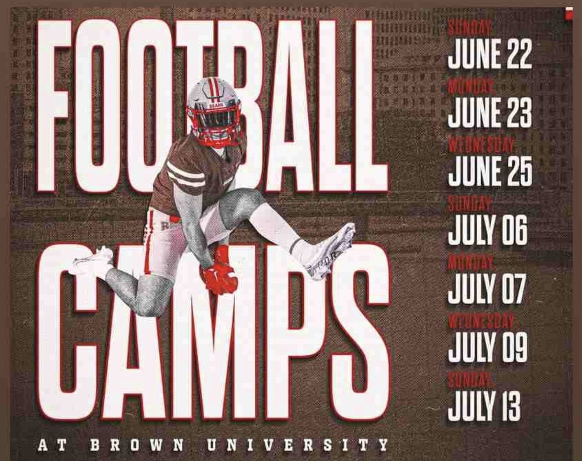 Excited to be competing at the James Perry under the lights camp at Brown on July 6th!
