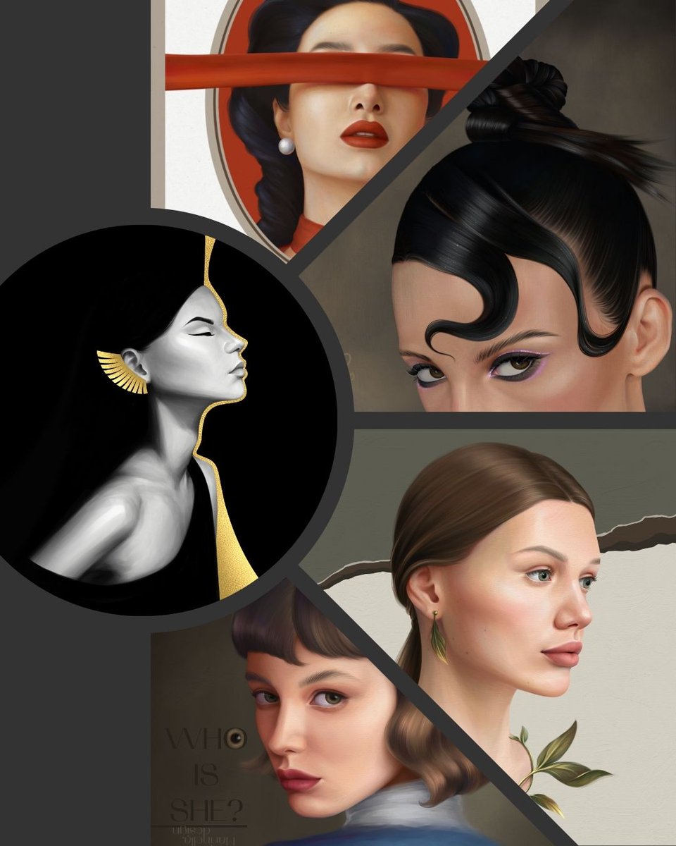All pieces from my *Faces as Worlds* series are now on objkt. Welcome, and thank you for being here 🌍✨😌

Have a nice weekend 💖
#NFTCollection #Tezosart