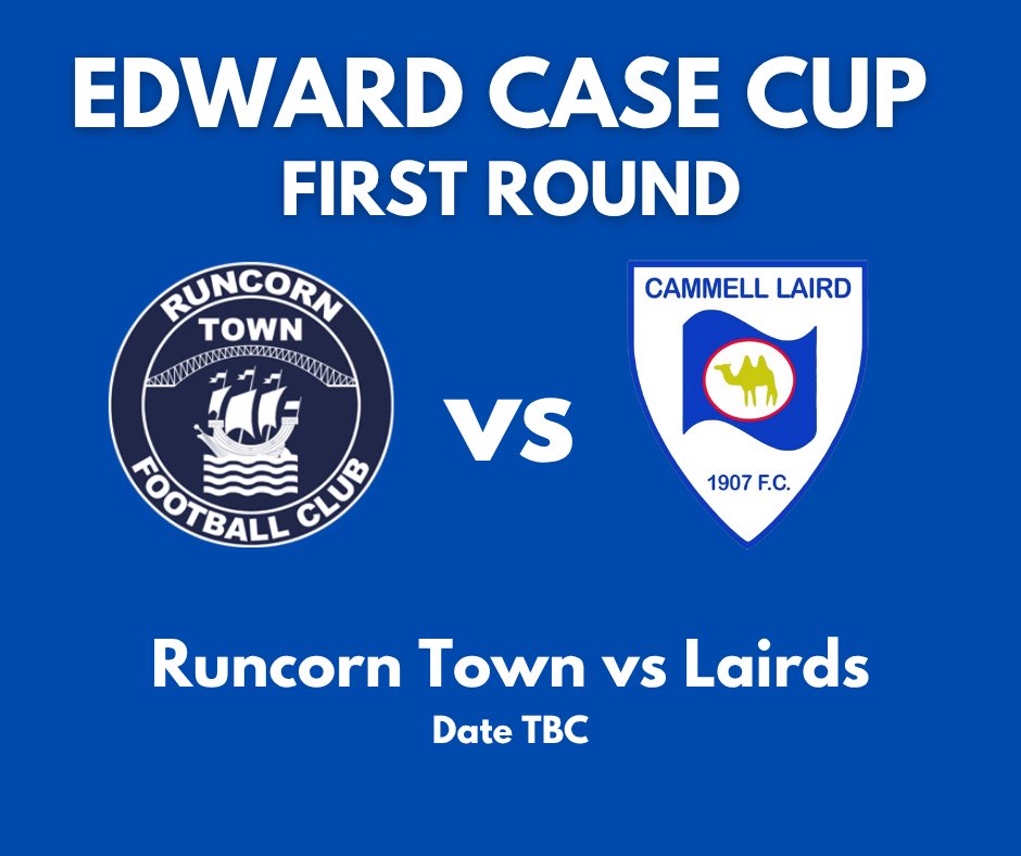 🛣️ Confirmation also that the three cup
draws so far have produced three away ties.

Isuzu FA Vase: <a href="/Liversedge_FC/">Liversedge FC</a> vs Lairds, Saturday 23 August

Macron Cup: <a href="/StaffordTown1st/">Stafford Town FC</a> vs Lairds, TBC

Edward Case Cup: <a href="/RuncornTown/">Runcorn Town FC</a> vs Lairds, TBC