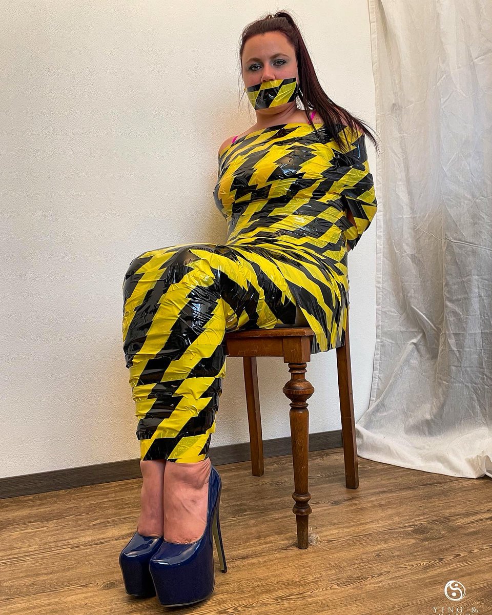 From a rope chairtie to a chair mummification. I love this caution tape