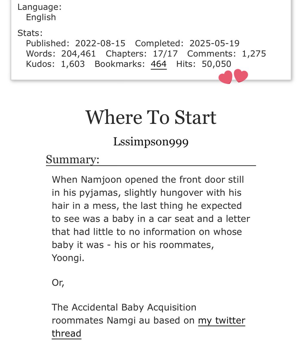 50k reads is insane omg thank you for all the love you’ve shown these disaster gays and their tiny soobinnie baby 🥺 i miss them so much and genuinely put my heart and soul into this fic it really was so fun to write and explore!