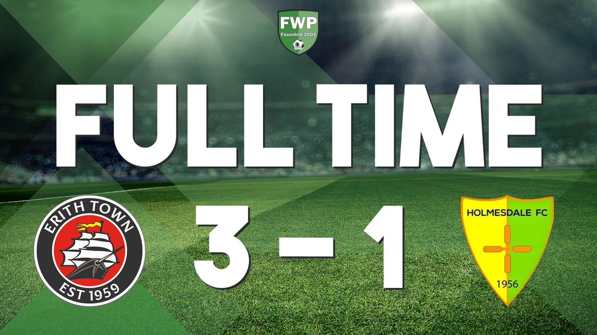 FULL-TIME: Erith Town 3-1 Holmesdale #IsthmianLeague fwp.co/dL4Vxq