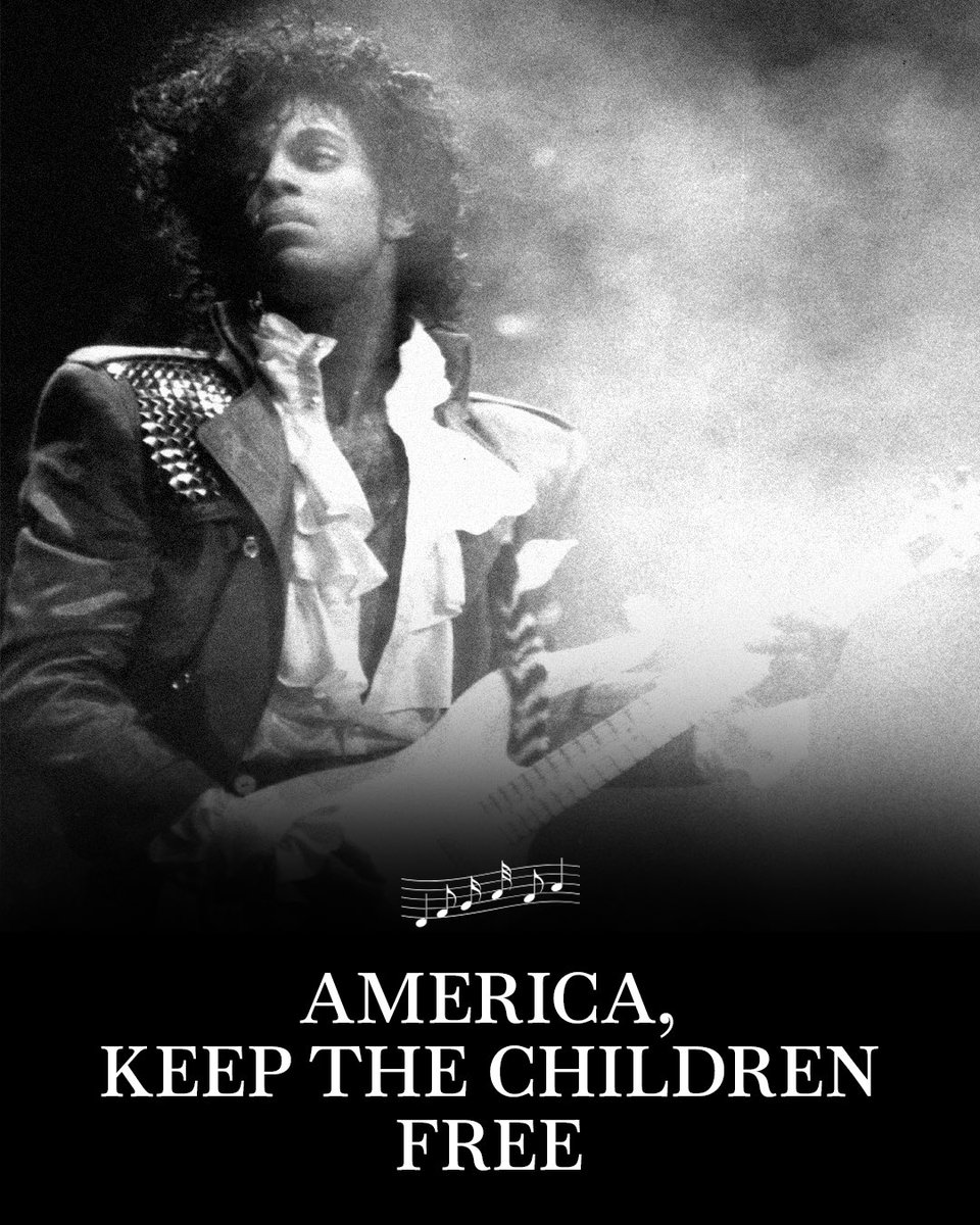 prince's tweet image. Let Freedom, Love, Joy, and Peace ring loud and clear all weekend long with "America (12" Version)"
prince.lnk.to/America