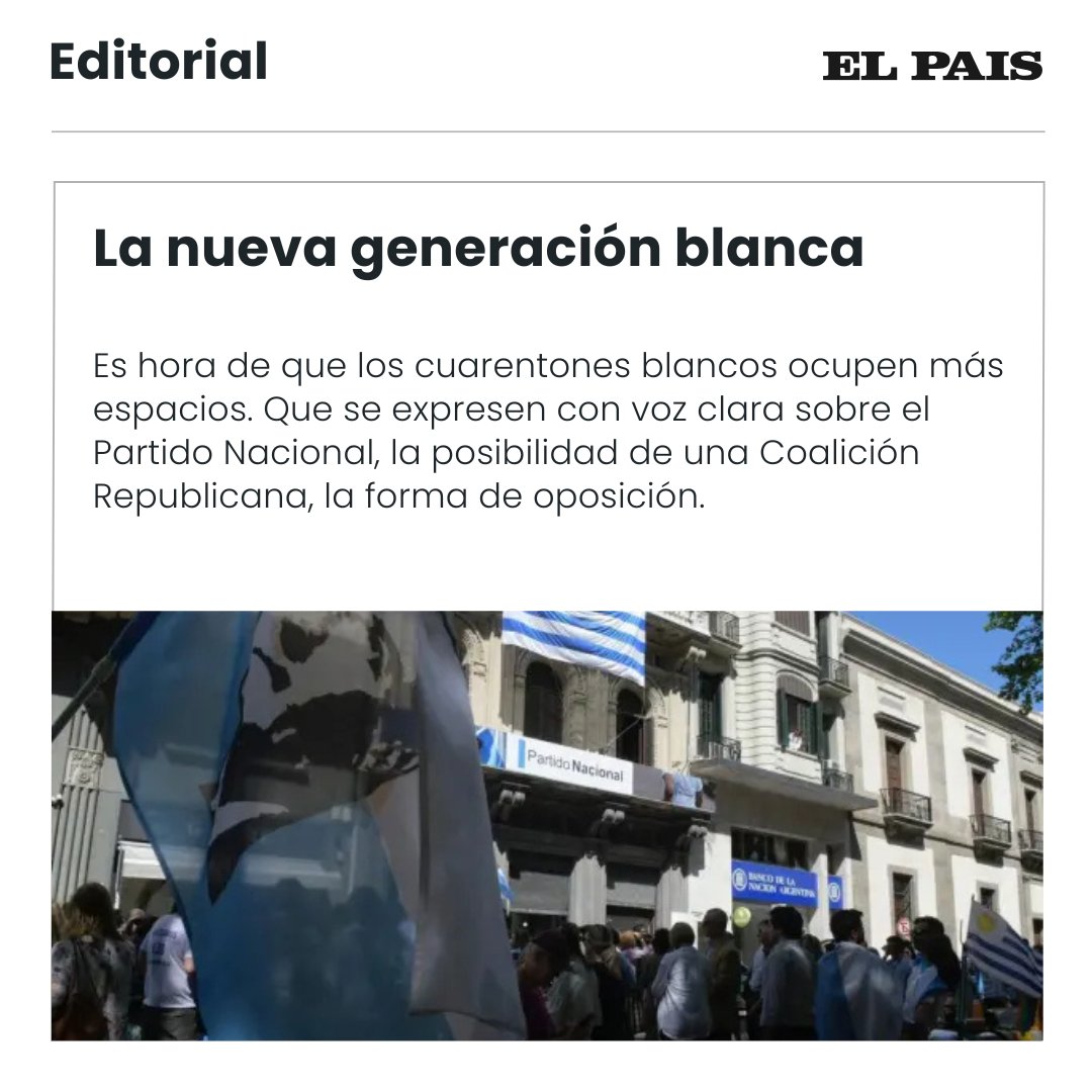Entre tanto comentario sobre la elección de la convención nacionalista para la formación de su directorio, y en particular de la presidencia de ese honorable cuerpo que terminó recayendo por mayoría relativa en Álvaro Delgado, no se ha prestado la suficiente atención a la