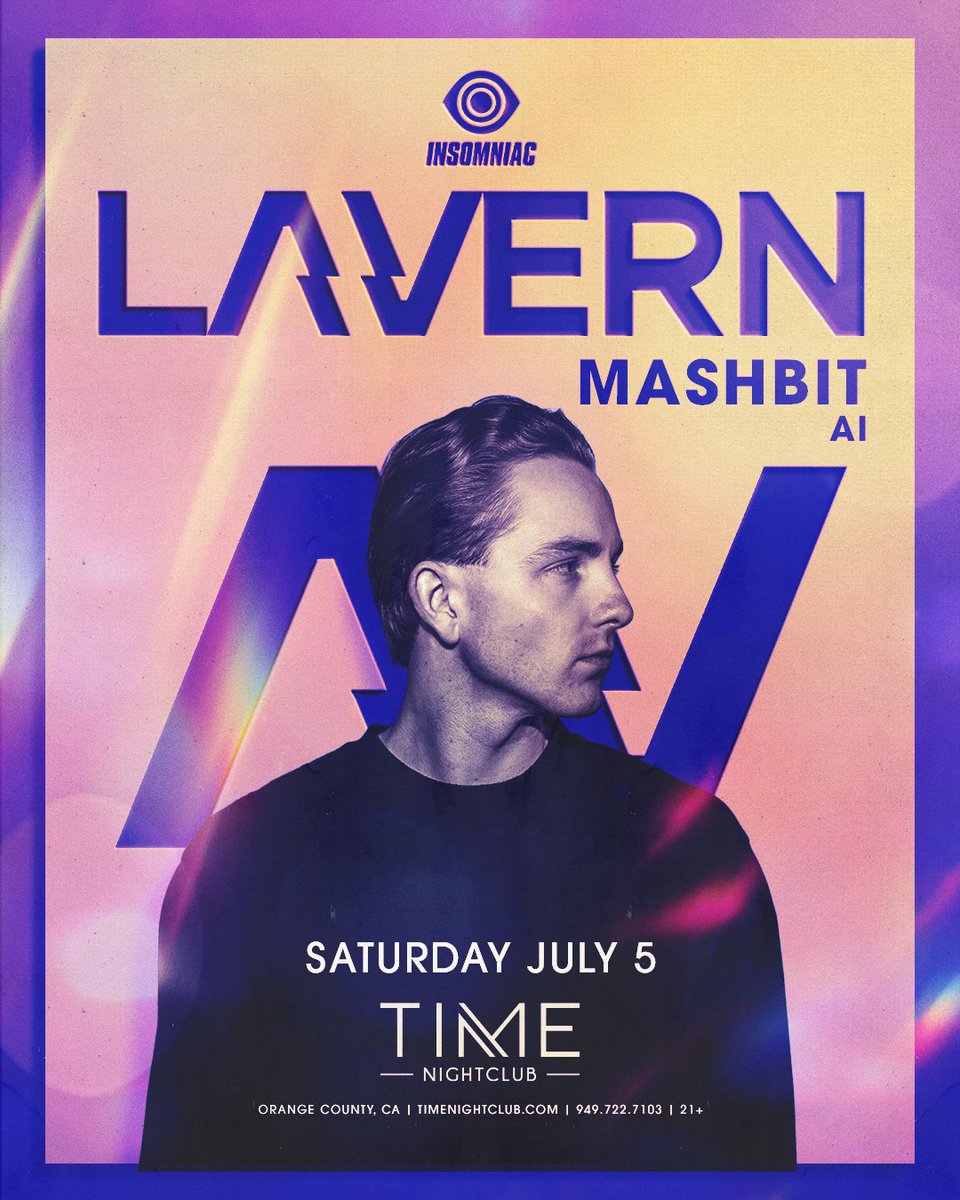 TONIGHT, <a href="/Lavernmusic/">Lavern</a> serves up silky and smooth stutter house sounds so good, you’ll forget what TIME it is. 🪩✨ Mashbit and AI get the party started! 

Last chance for tickets! → timenightclub.com/lavern