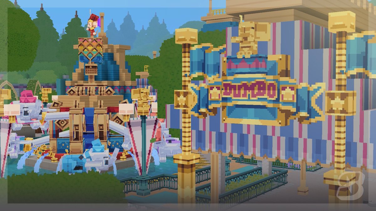 📍 Dumbo the flying elephant! 🐘 

#lowpoly #blockbench #minecraft #pixelart